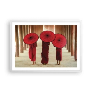 Poster in white frmae - On the Way to Pure Country - 70x50 cm