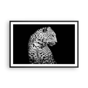 Poster in black frame - A Perfect Right Profile  - 91x61 cm