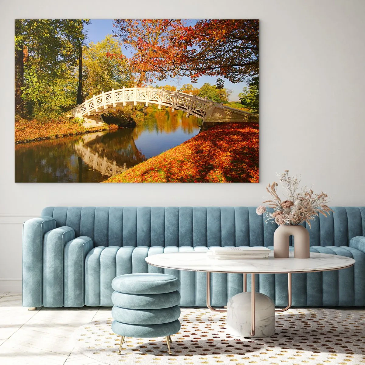 Glass picture - On a White Bridge of Sighs - 100x70 cm