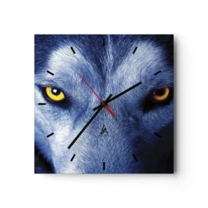 Wall clock - Clock on glass - Mesmerising Look - 30x30 cm