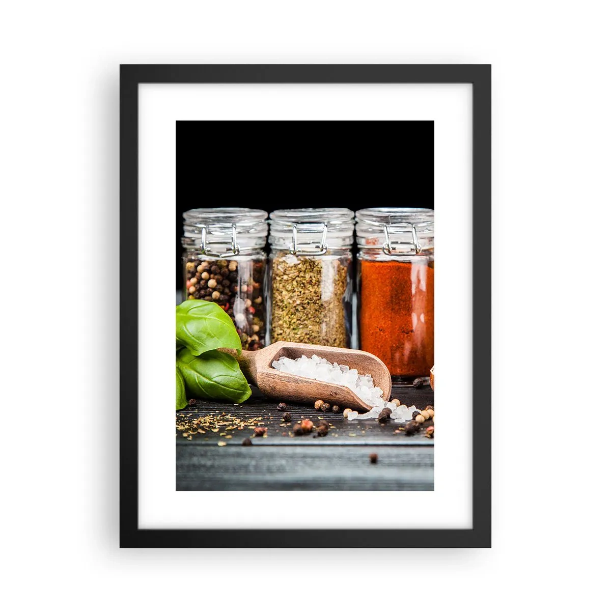 Poster in black frame - Spicing Up Life - 30x40 cm