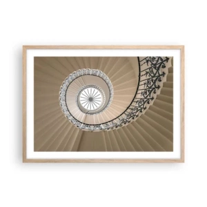 Poster in light oak frame - Inside the Shell - 70x50 cm