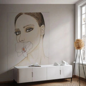 Photo Wallpaper Premium Canvas - Symbol of Elegance and Beauty - Abstraction, Piece, Woman - 300x210 cm