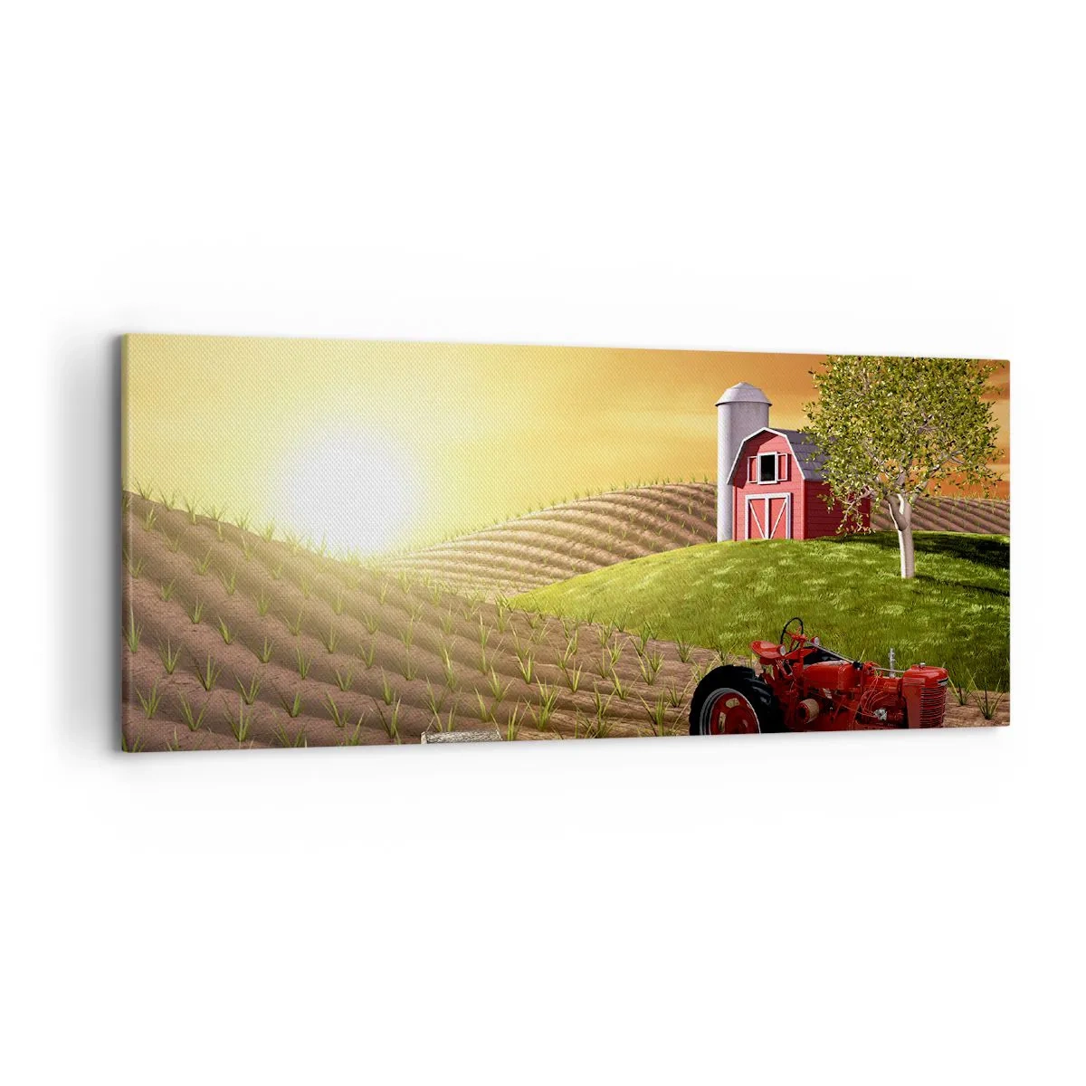 Canvas picture - Farm Straight from a Tale - 120x50 cm