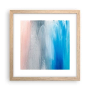 Poster in light oak frame - Elements: Air - 30x30 cm