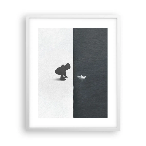 Poster in white frmae - Big Voyage - 40x50 cm