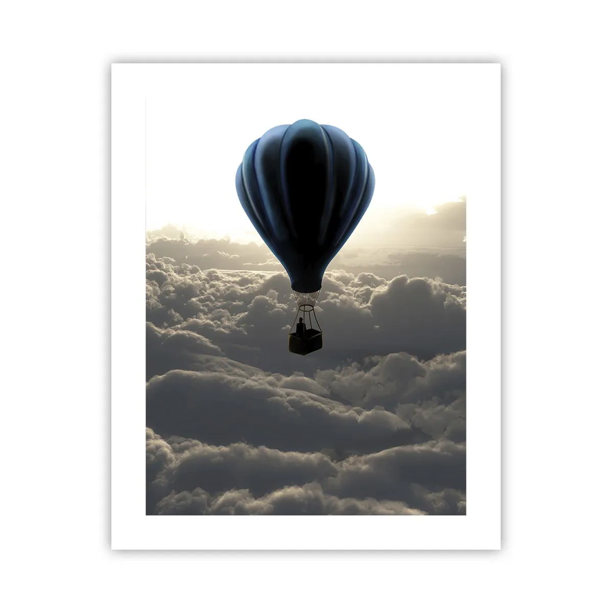 Poster - Wanderer above Clouds - 40x50 cm