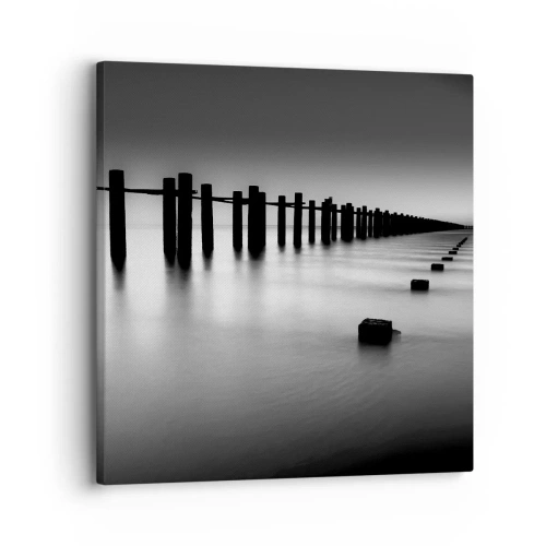 Canvas picture - Grey Distance in a Fog - 30x30 cm