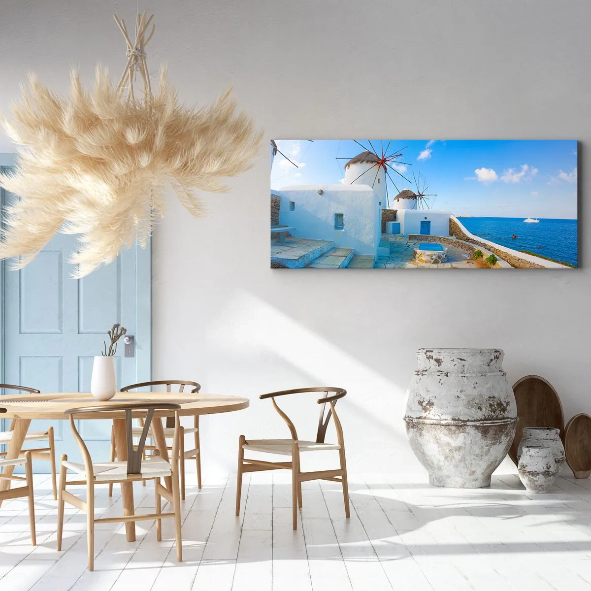 Canvas picture - Blue Wind from the Sea - 160x50 cm