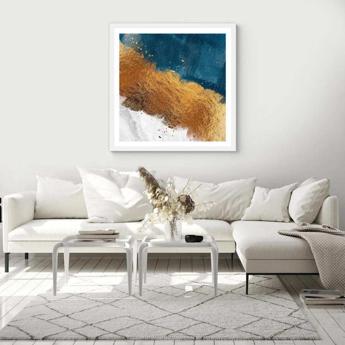 Poster in white frmae - Colours of Summer - 50x50 cm