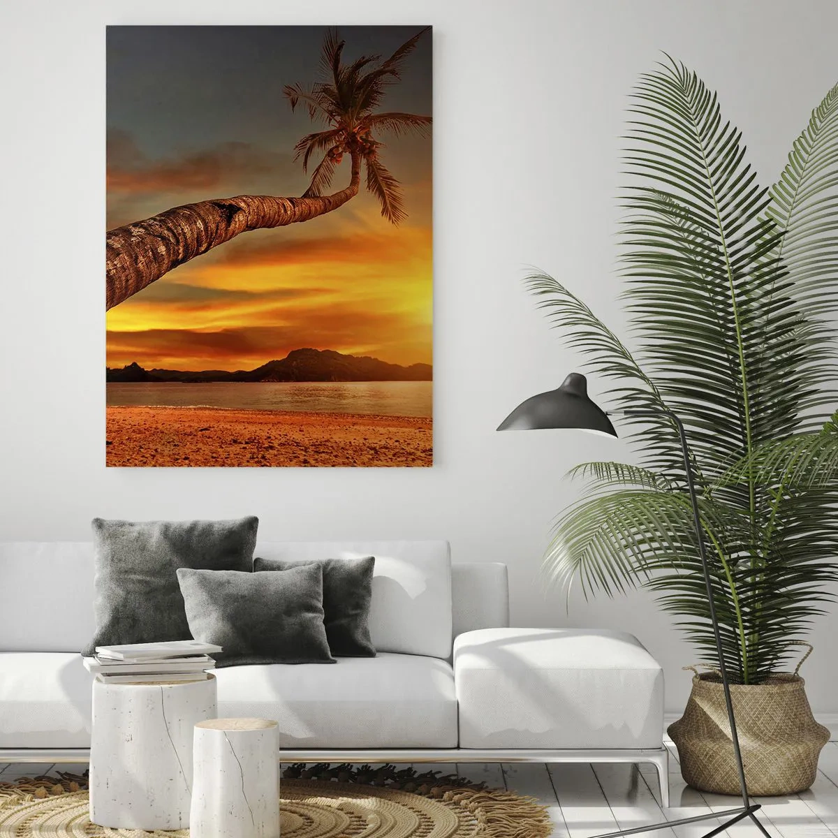 Glass picture - Exotic Holiday, Caribbean Adventure - 50x70 cm