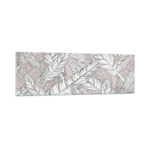 Glass picture - Storm of Feathers - 160x50 cm