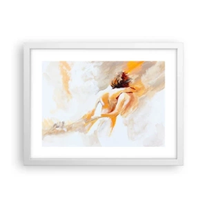 Poster in white frmae - Heavenly Embrace - 40x30 cm