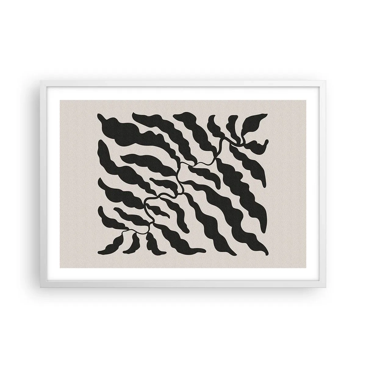 Poster in white frmae - Nature of a Square - 70x50 cm