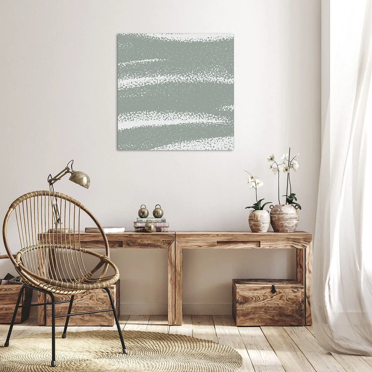 Canvas picture - Abstrcat in Winter Climate - 30x30 cm