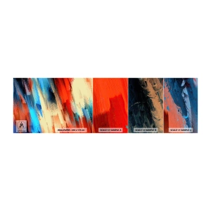 Photo Wallpaper Sample Standard Eco - Cascade of Colours - Abstraction, Piece, Modern Pattern - 100x30 cm