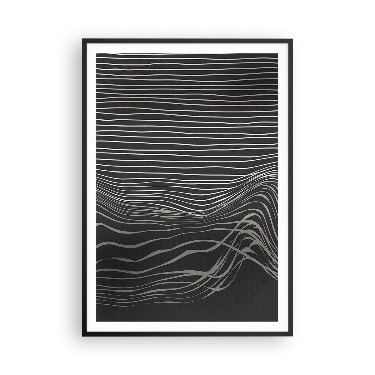 Poster in black frame - Rhythm and Accent - 70x100 cm