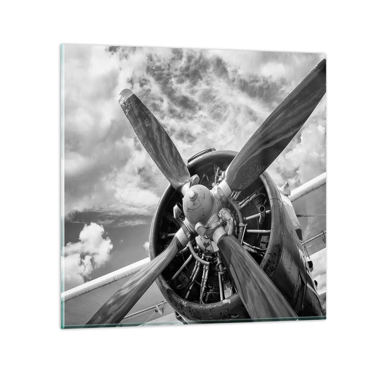 Glass picture - Conquerer of the Skies - 40x40 cm