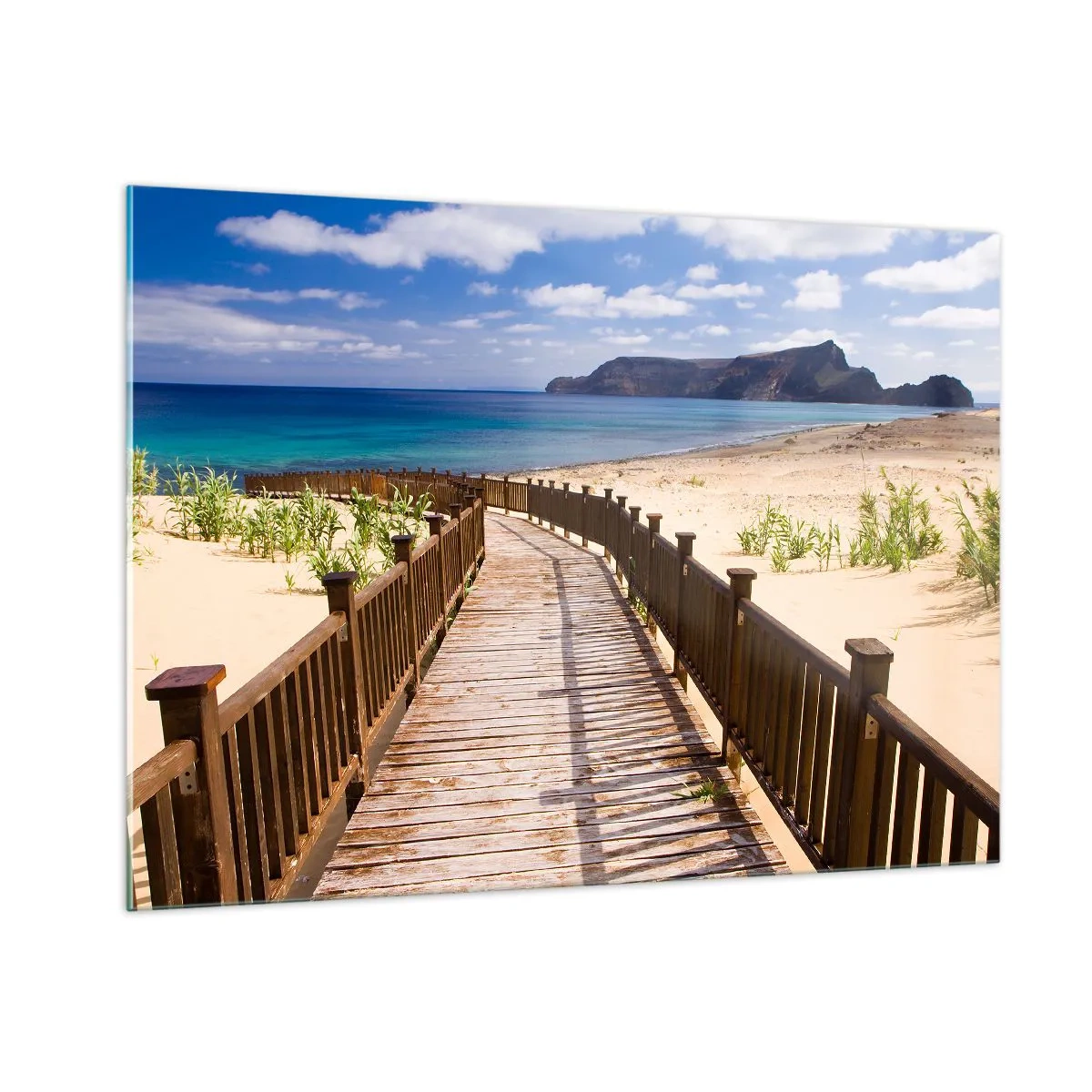 Glass picture - Take Me to Happy Islands - 100x70 cm