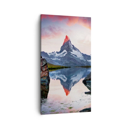Canvas picture - Heart of the Mountains Is Hot - 45x80 cm