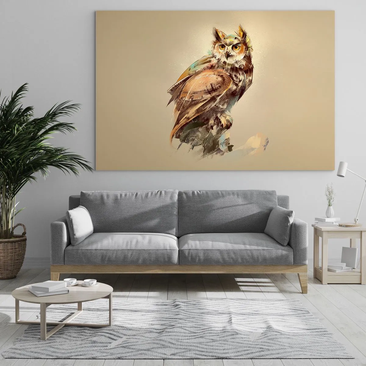 Glass picture - The Wisest Owl - 100x70 cm