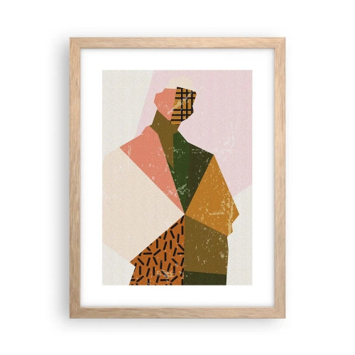 Poster in light oak frame - Human - Complex Creature - 30x40 cm