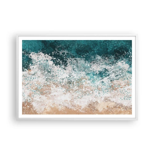 Poster in white frmae - Sea Tales - 100x70 cm