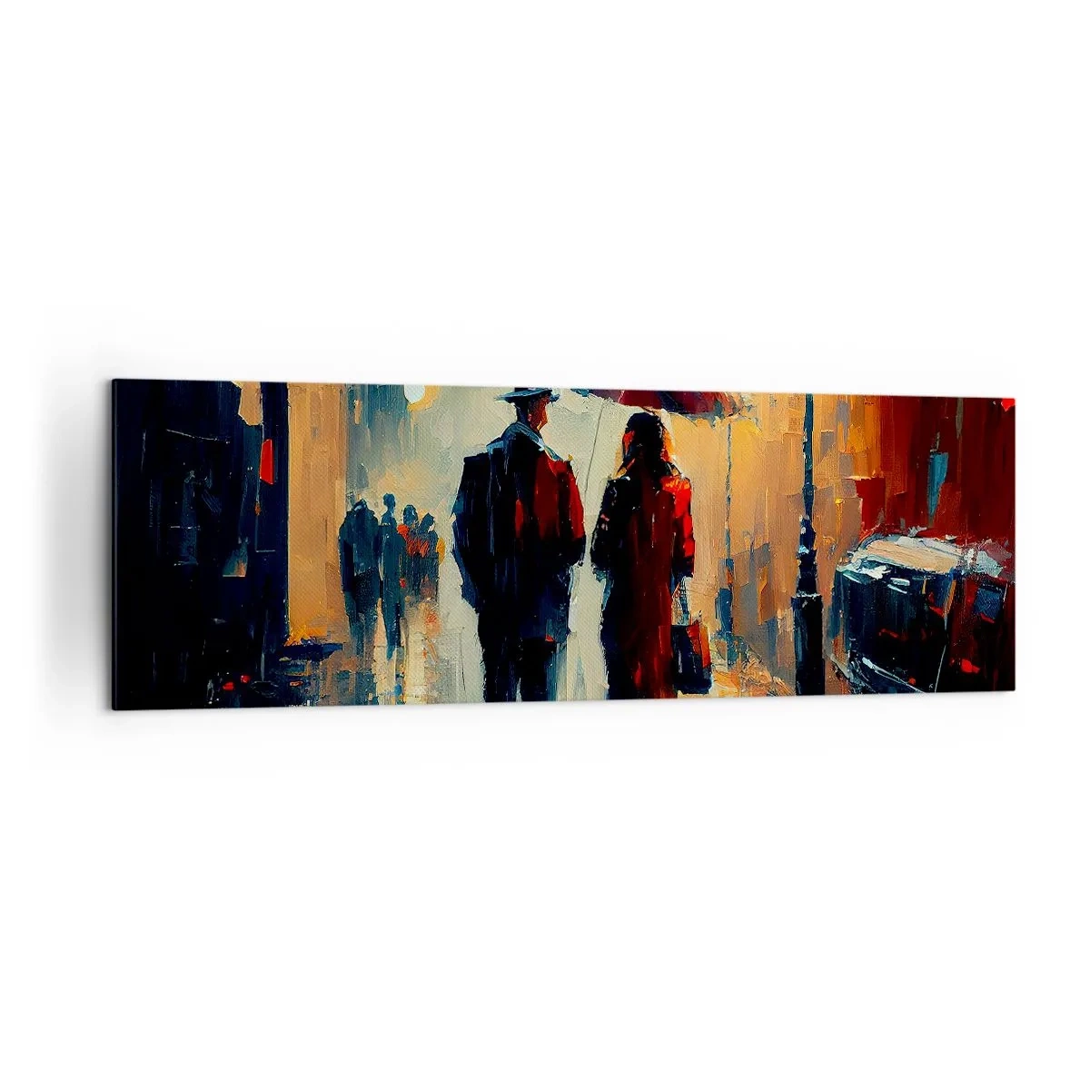 Canvas picture - Urban Love Story - 160x50 cm