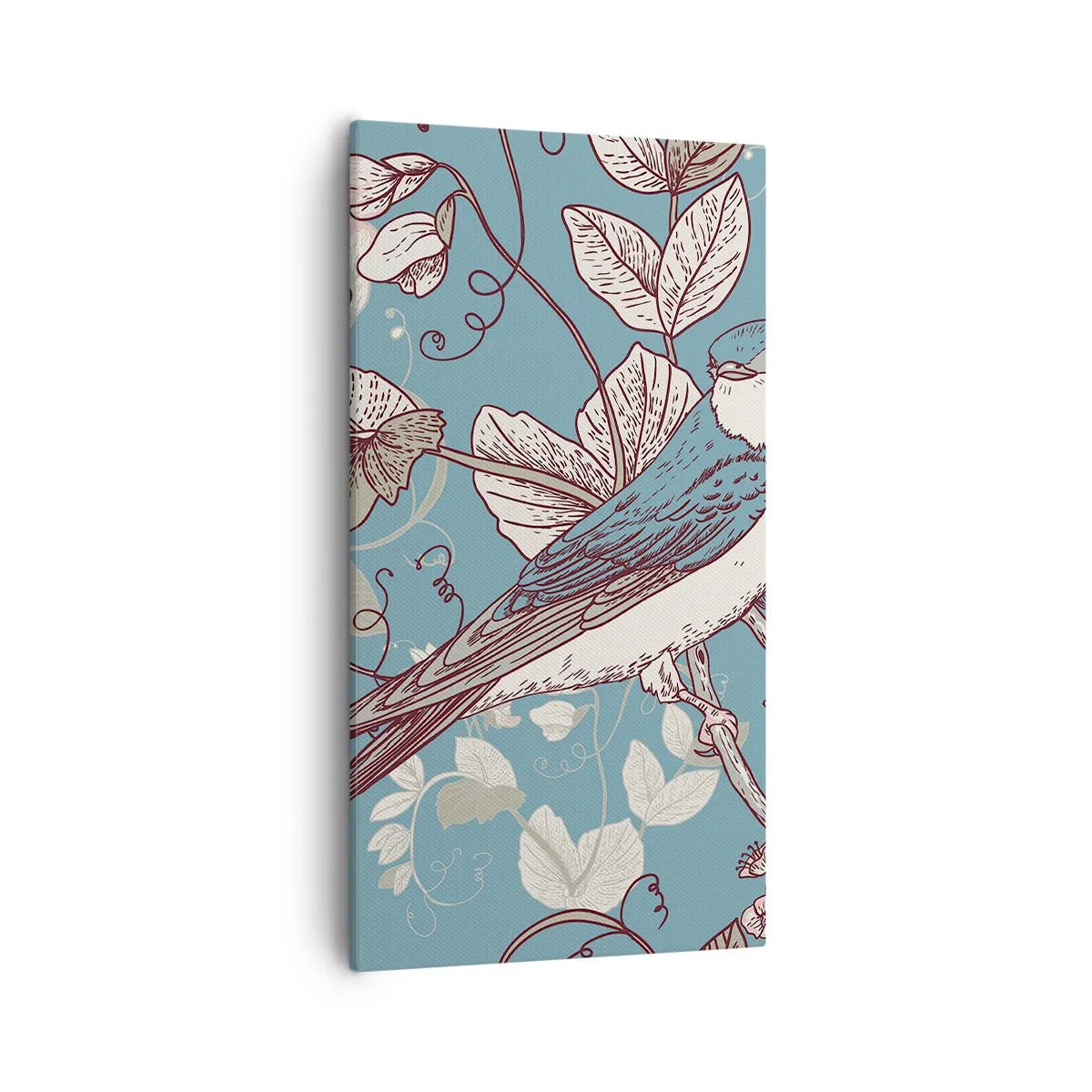 Canvas picture - In the Whitewood Chirps and Silvery - 55x100 cm