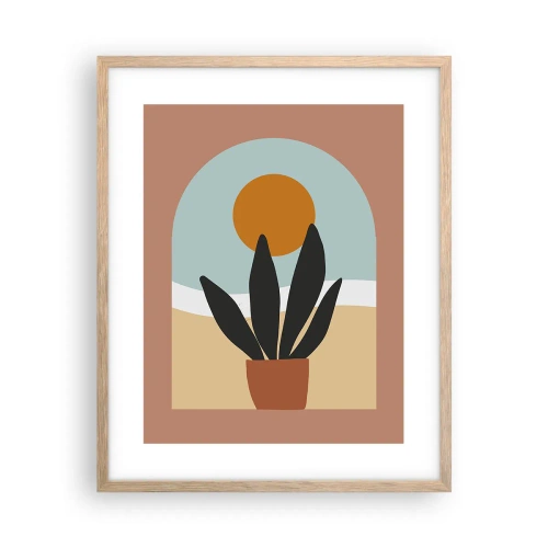 Poster in light oak frame - Small Joys - 40x50 cm