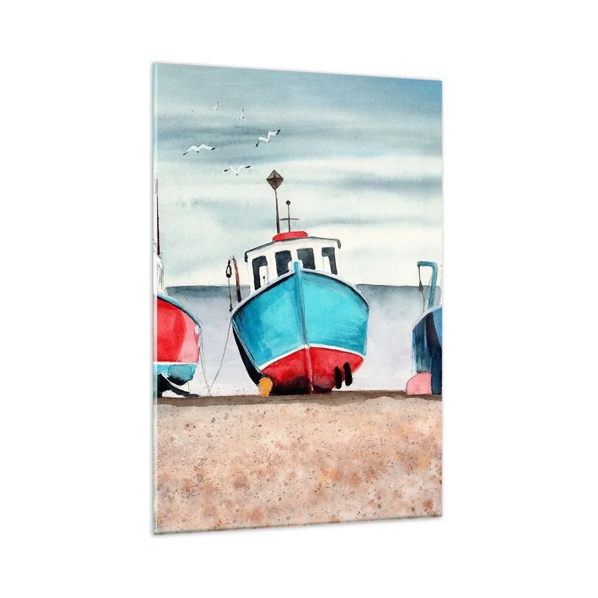 Glass picture - Ready for Fishing - 80x120 cm