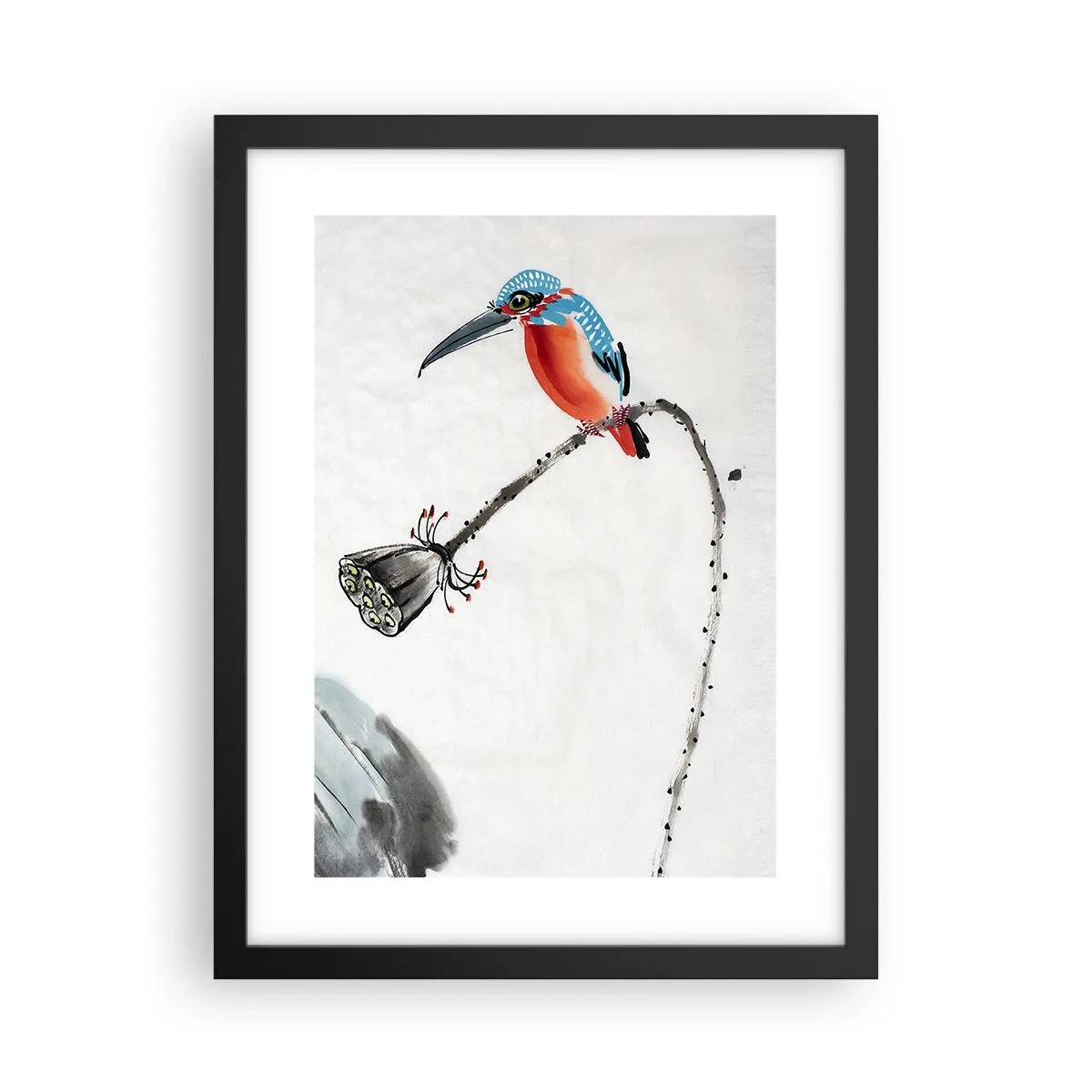 Poster in black frame - Life of a Meadow - 30x40 cm