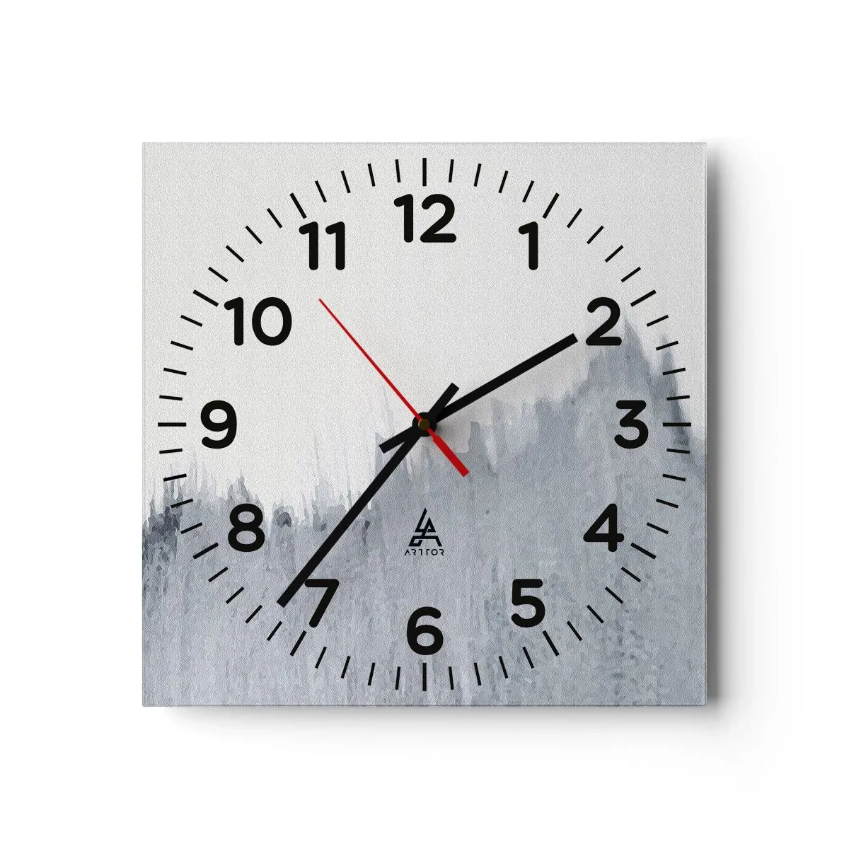 Wall clock - Clock on glass - Mysterious Writing - 30x30 cm