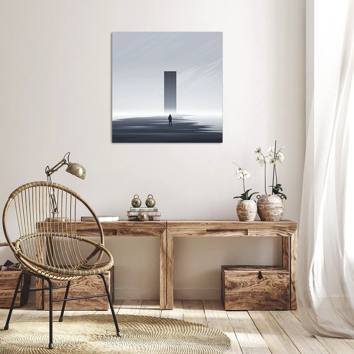 Canvas picture - Opportunity or Threat? - 50x50 cm