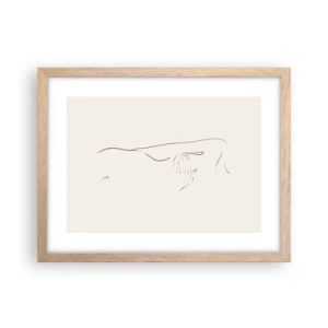 Poster in light oak frame - Shape of Desire - 40x30 cm