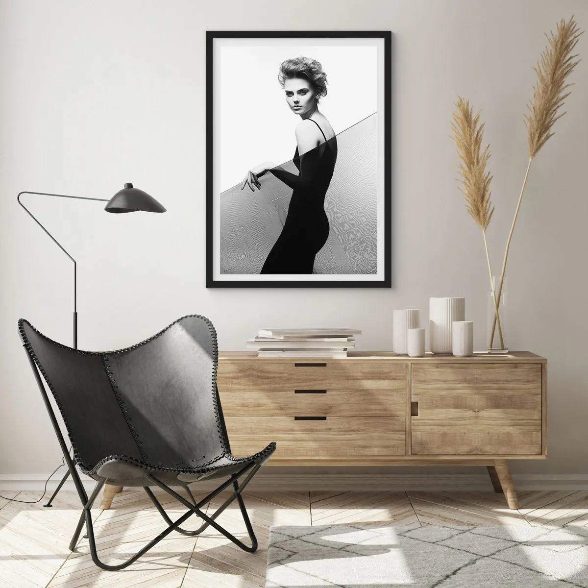 Poster in black frame - Magnetic Look - 70x100 cm