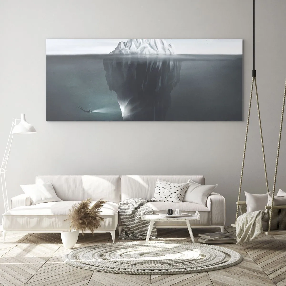 Glass picture - Underwater Secret - 160x50 cm