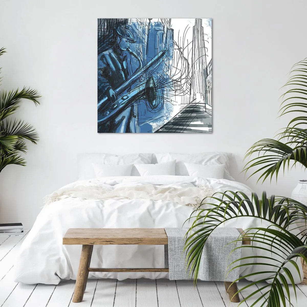 Canvas picture - City Rhapsody - 30x30 cm