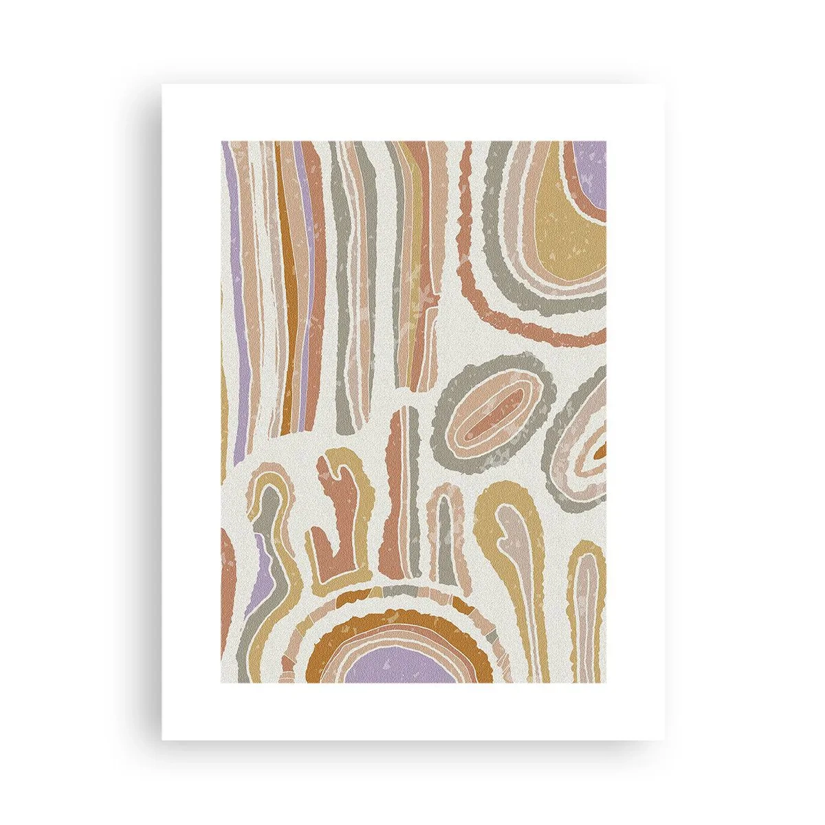 Poster - Colourful Cross-Sections - 30x40 cm