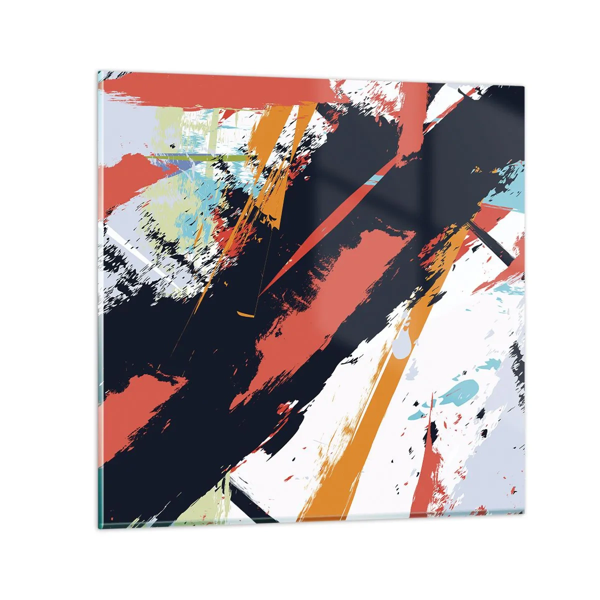 Glass picture - Dynamic Composition - 60x60 cm