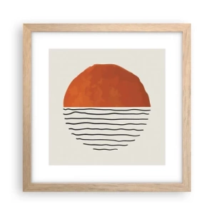 Poster in light oak frame - In Japanese Style - 30x30 cm