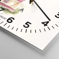 Clock face with numbers