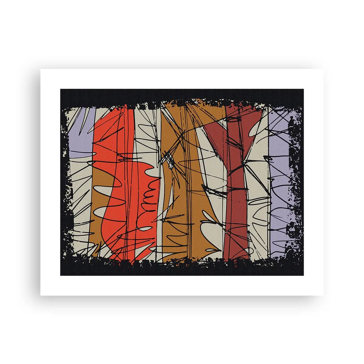 Poster - Spontaneous Composition - 50x40 cm