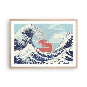 Poster in light oak frame - From Japanese Inspirations - 70x50 cm