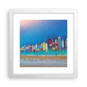 Poster in white frmae - From Bird's Eye View - 30x30 cm