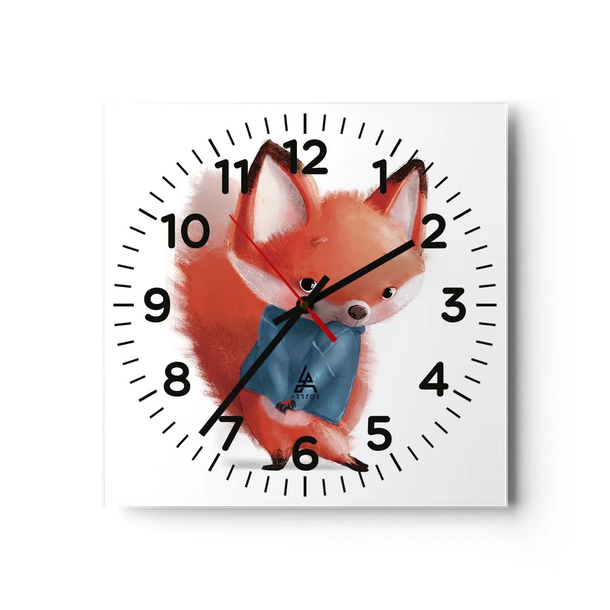 Wall clock - Clock on glass - Do I Look Good in It? - 40x40 cm