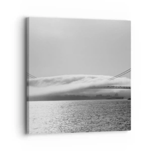 Canvas picture - Sailing through the Golden Gate - 30x30 cm