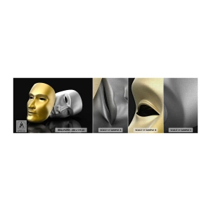 Photo Wallpaper Sample Premium Canvas - Life Is a Theatre - Hood, Piece, Theater - 100x30 cm