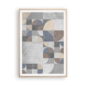 Poster in light oak frame - Ceramic Fantasy - 70x100 cm