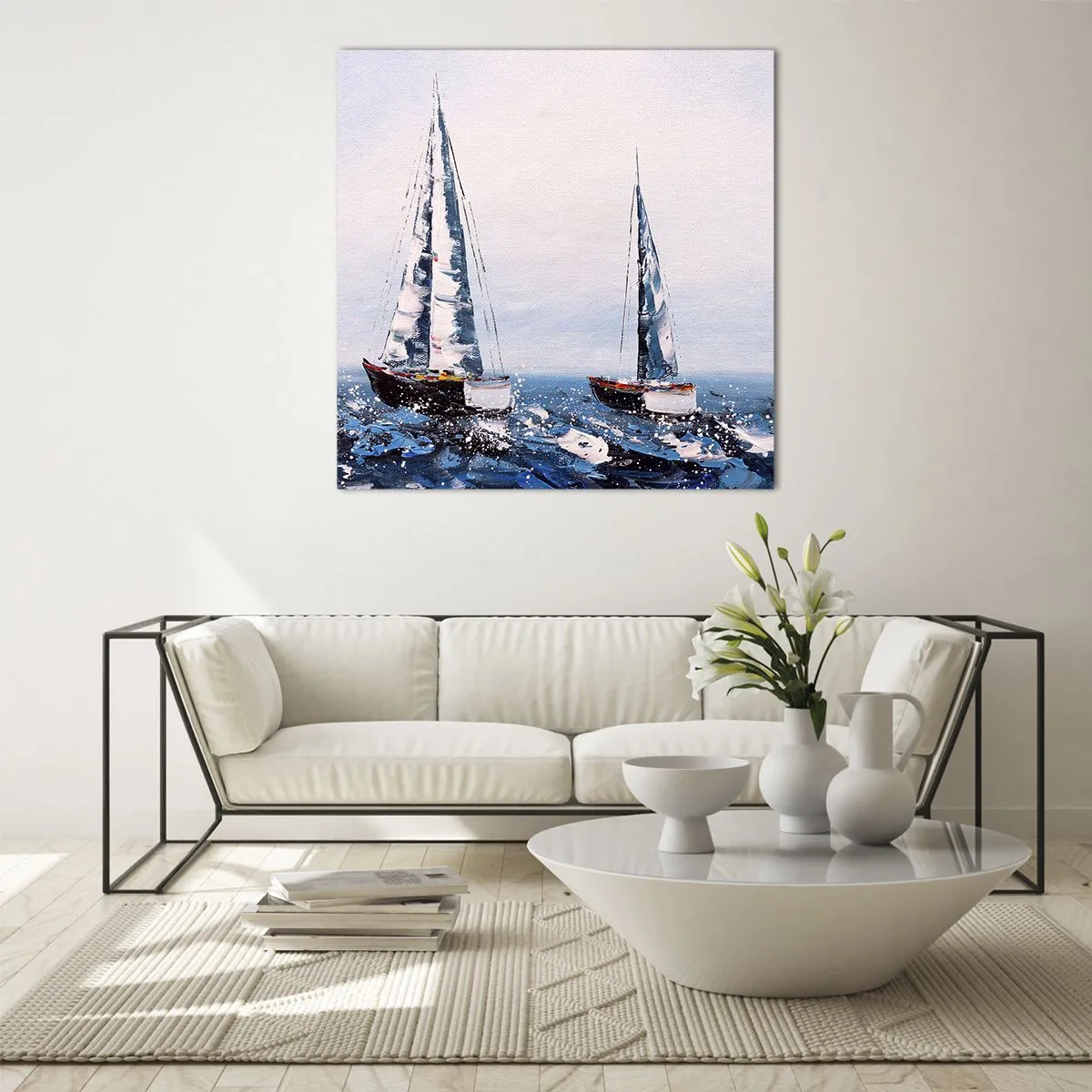 Glass picture - Brotherhood of Wind - 30x30 cm